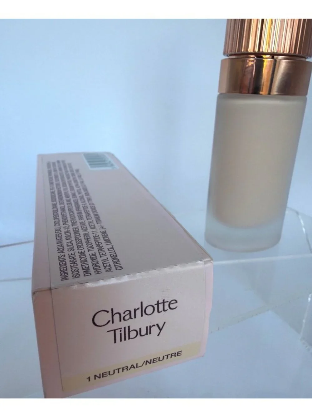 Charlotte Tilbury 1 Neutral Airbrush All Day Flawless Foundation 10 fl. oz